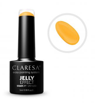 CLARESA SoakOFF UV/LED Gel JELLY EFFECT - Yellow, 5 ml